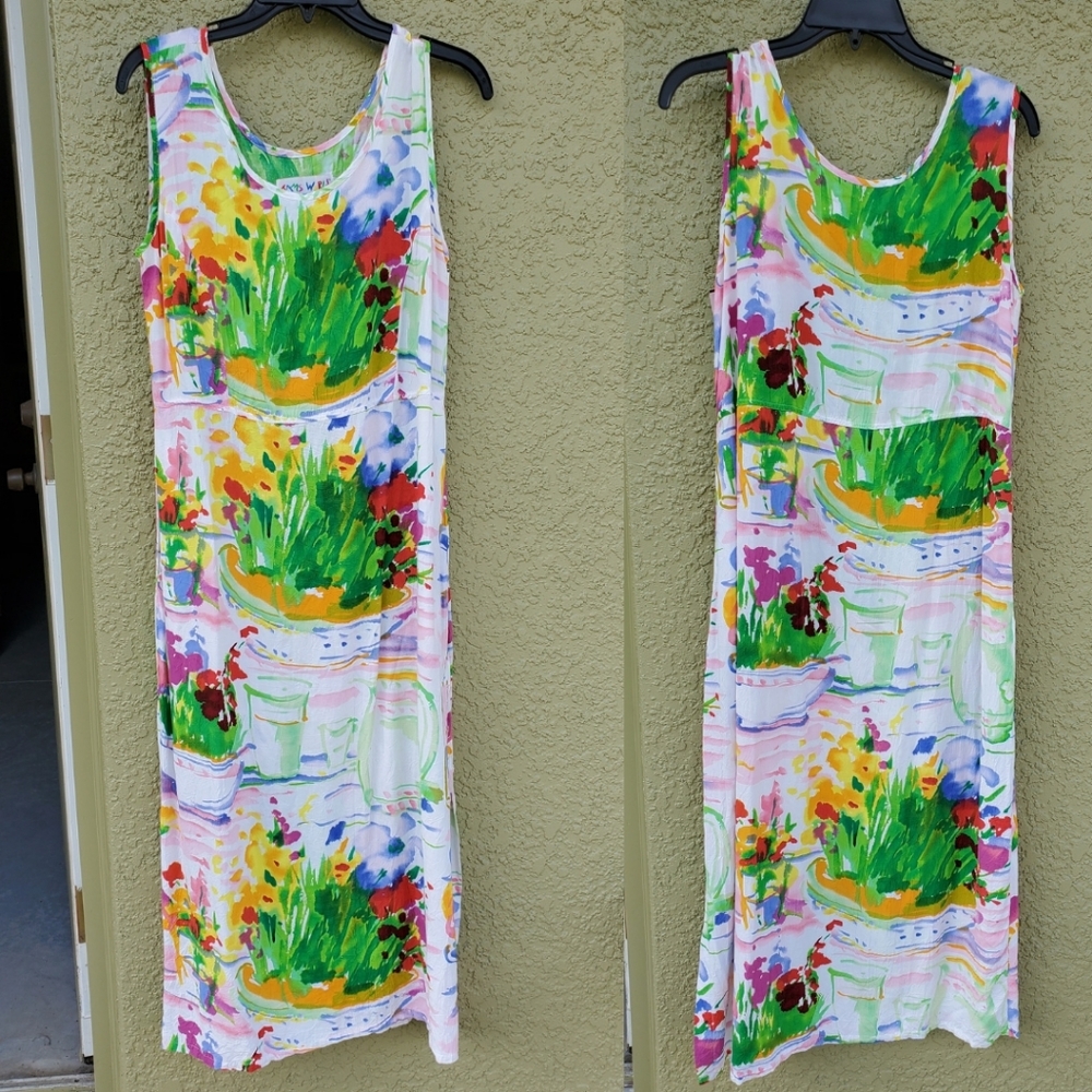 Jam's World Floral High Slit Maxi Dress